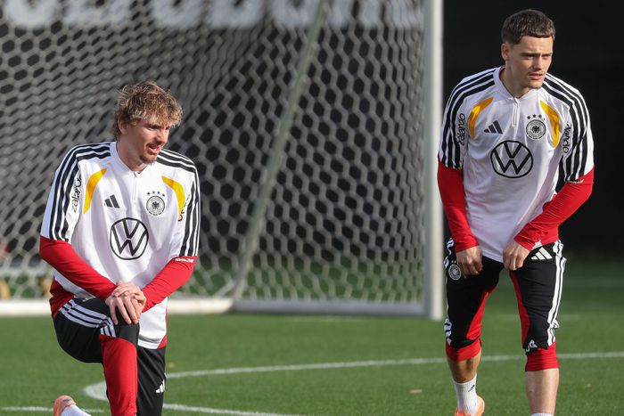 Woltemade (bal) és Wirtz a német válogatott színeiben