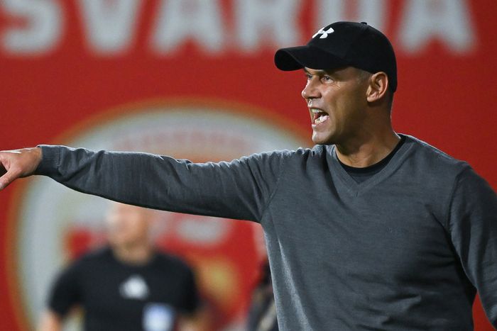 Bódog Tamás, a Nyíregyháza vezetőedzője (Fotó: MTI)