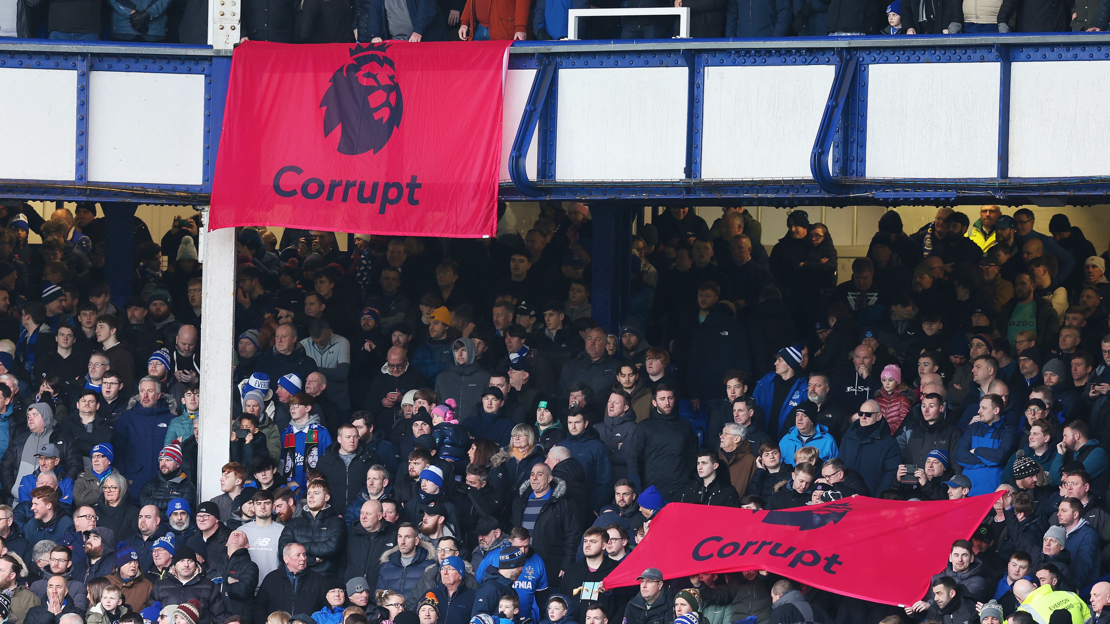 Az együttes drukkerei korruptsággal vádolják a Premier League-t (Fotó: Getty Images)