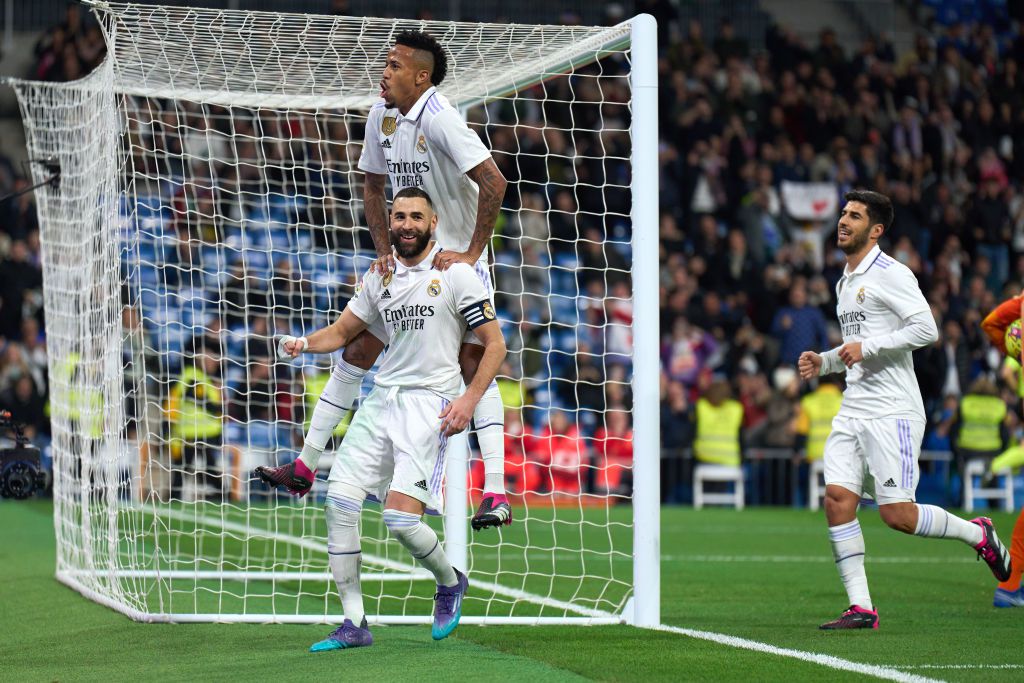 Karim Benzema két büntetője már az első félidőben tekintélyes előnyhöz juttatta a Real Madridot (Fotó: Getty Images)