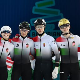 Micsoda siker, magyar aranyérem rövidpályás gyorskorcsolya váltóban!