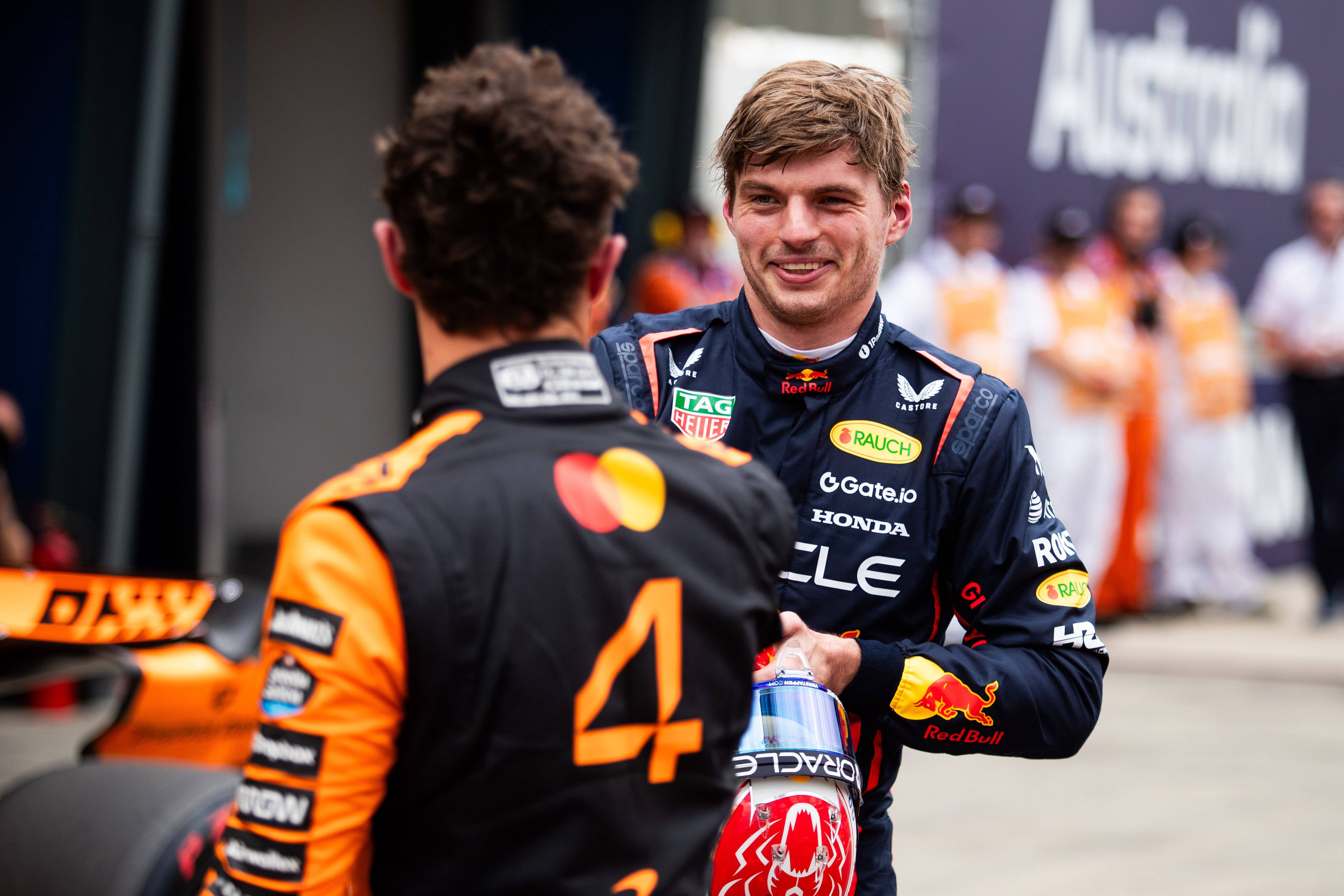 Max Verstappen és Lando Norris az ausztrál időmérő után