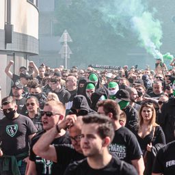 Együtt vonul a Fradi-tábor a Puskás Arénába