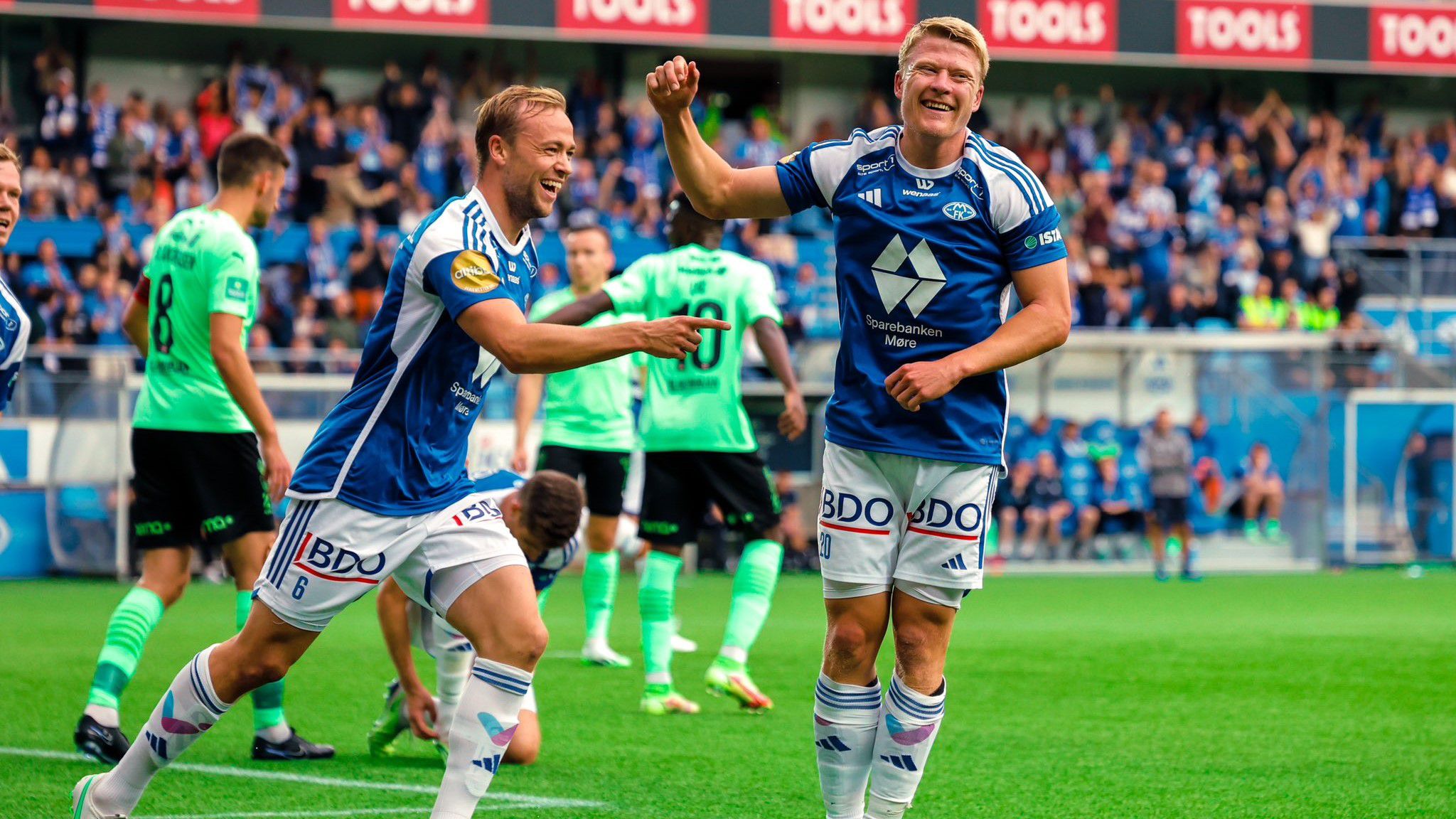 Kristian Eriksen szerezte a Molde első gólját a Klaksvík elleni visszavágón Fotó: Twitter/ Molde Fotballklubb