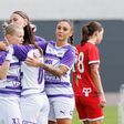 A lila-fehérek négy gólt lőttek és elvitték mindhárom pontot Miskolcról. Fotó: Újpest FC