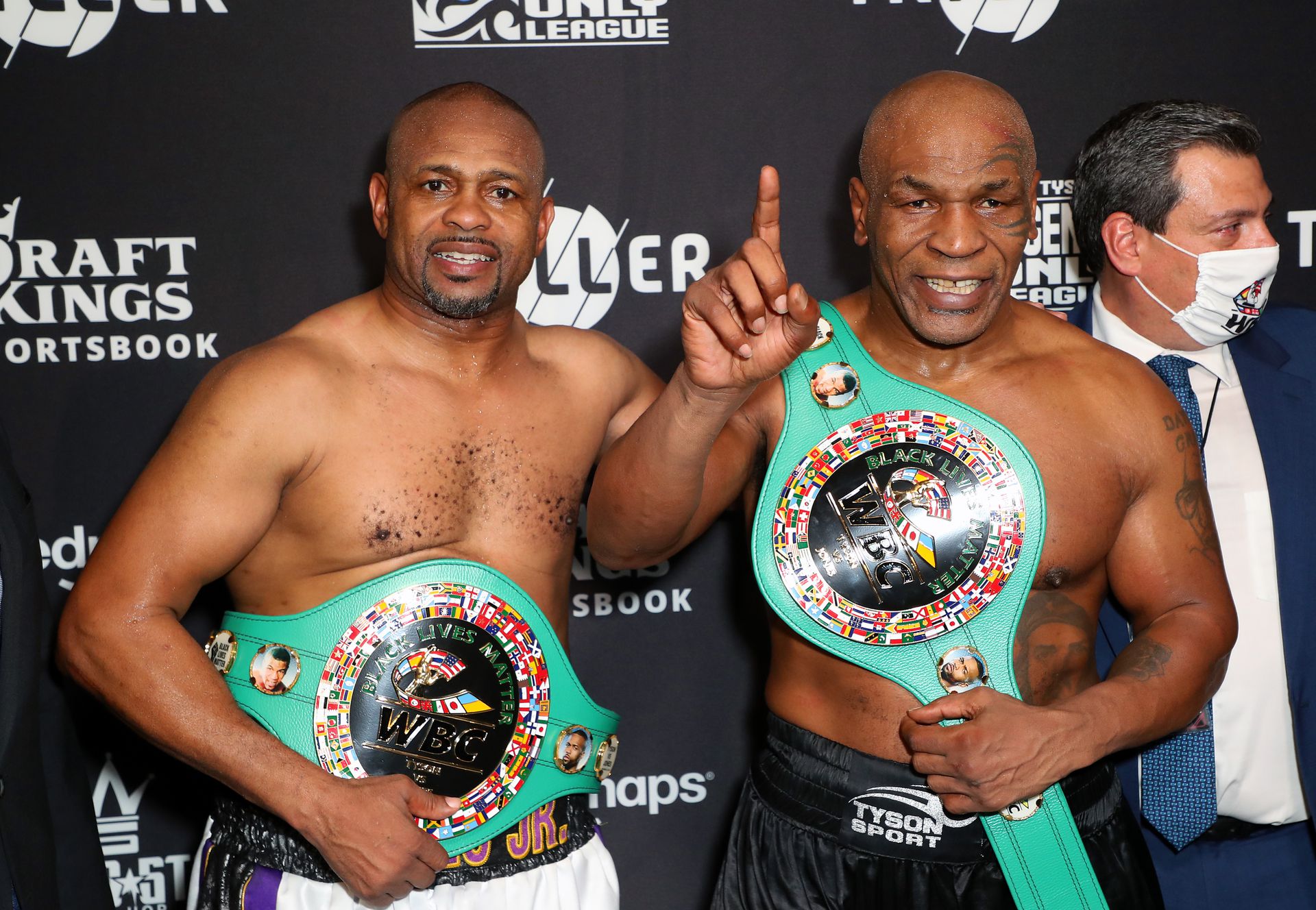 Roy Jones Jr. és Mike Tyson (Fotó: Getty Images)