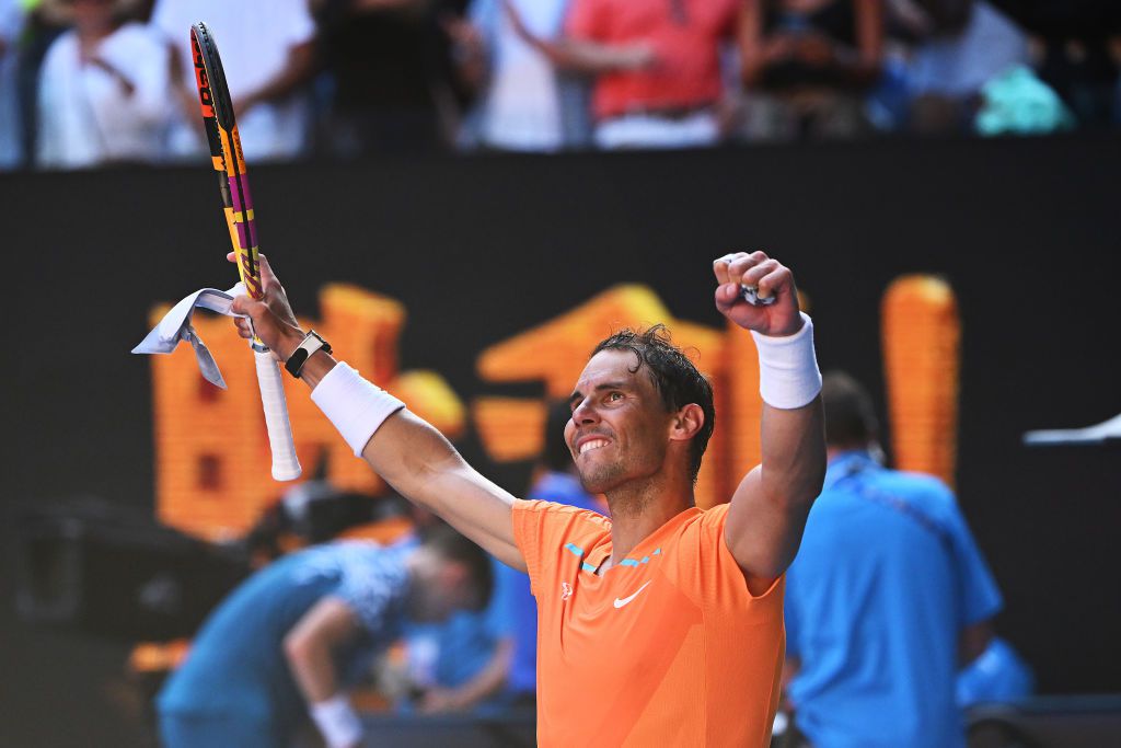 Rafael Nadal négy szettben nyerte meg az első meccsét az Australian Openen (Fotó: Getty Images)