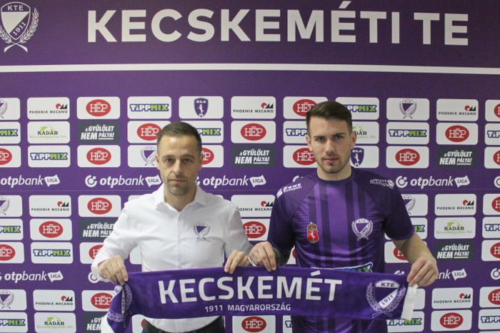 Horváth Krisztofer a tavaszi szezont a Kecskemétnél tölti (Fotó: kecskemetite.hu)