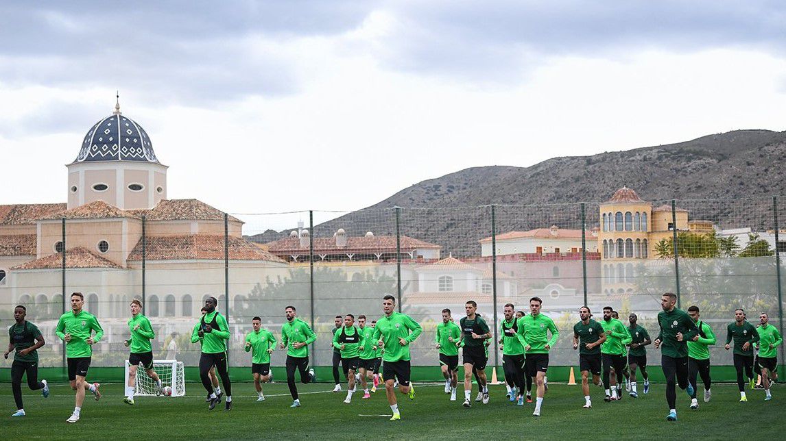 A spanyolországi összetartáson négy tesztmérkőzés vár a játékosokra. (Fotó: fradi.hu)