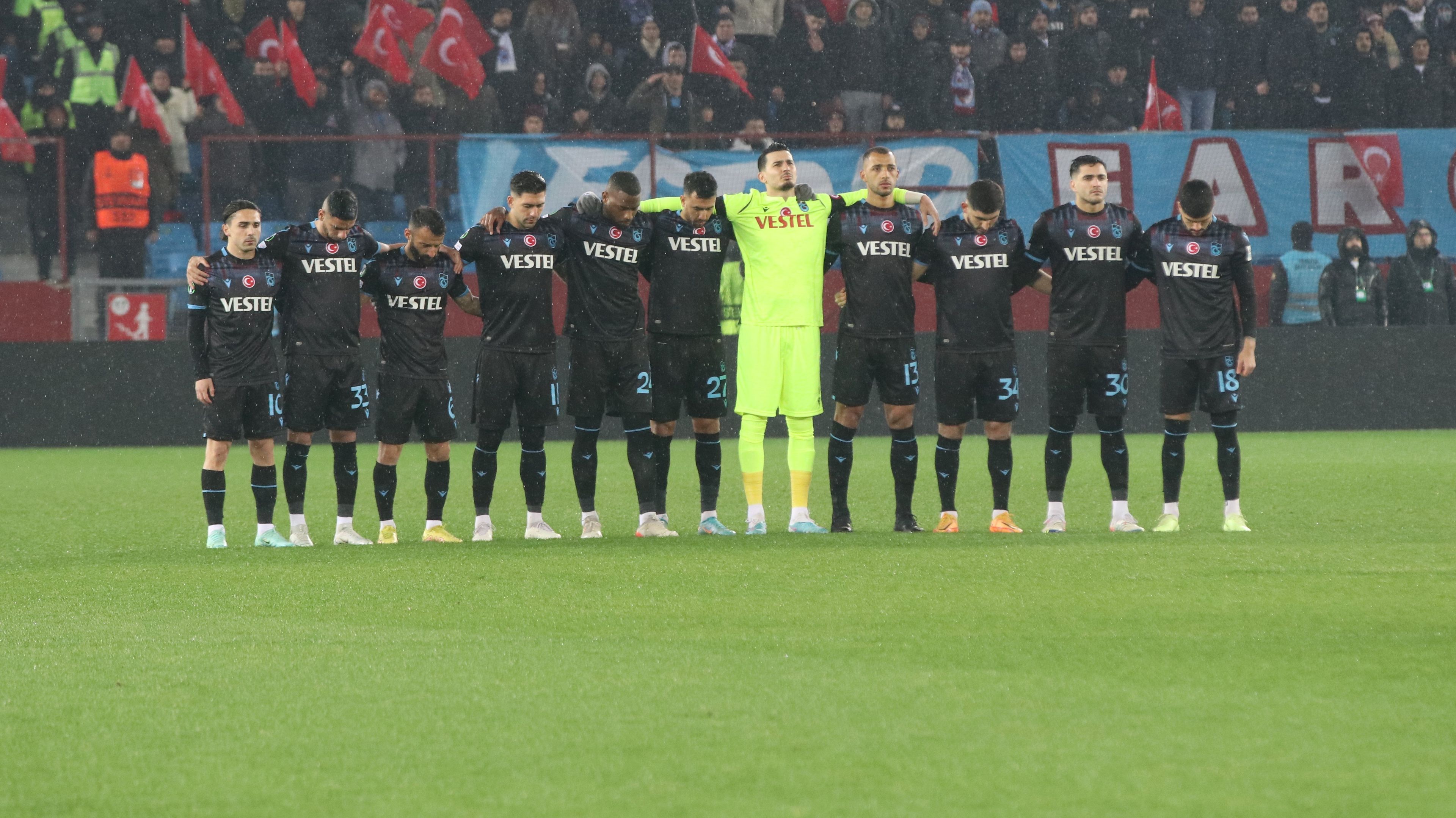 A Trabzon játékosai nem vallottak szégyent (Fotó: Getty Images)