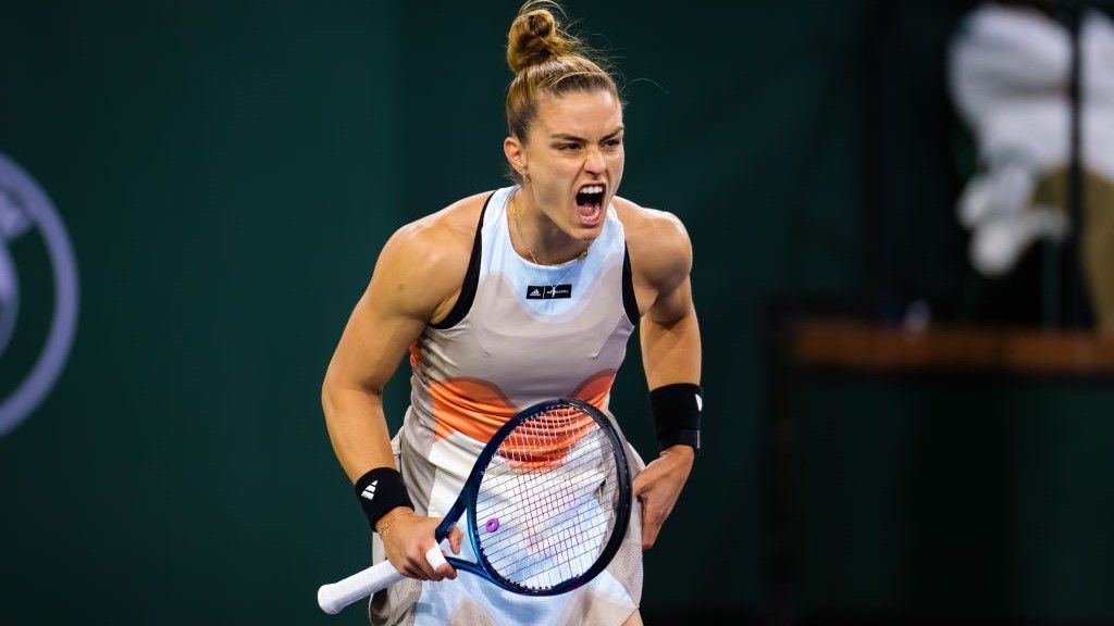 Maria Szakkari a harmadik játszmában nem sok esélyt hagyott a cseh Petra Kvitovának. (Fotó: Getty Images)