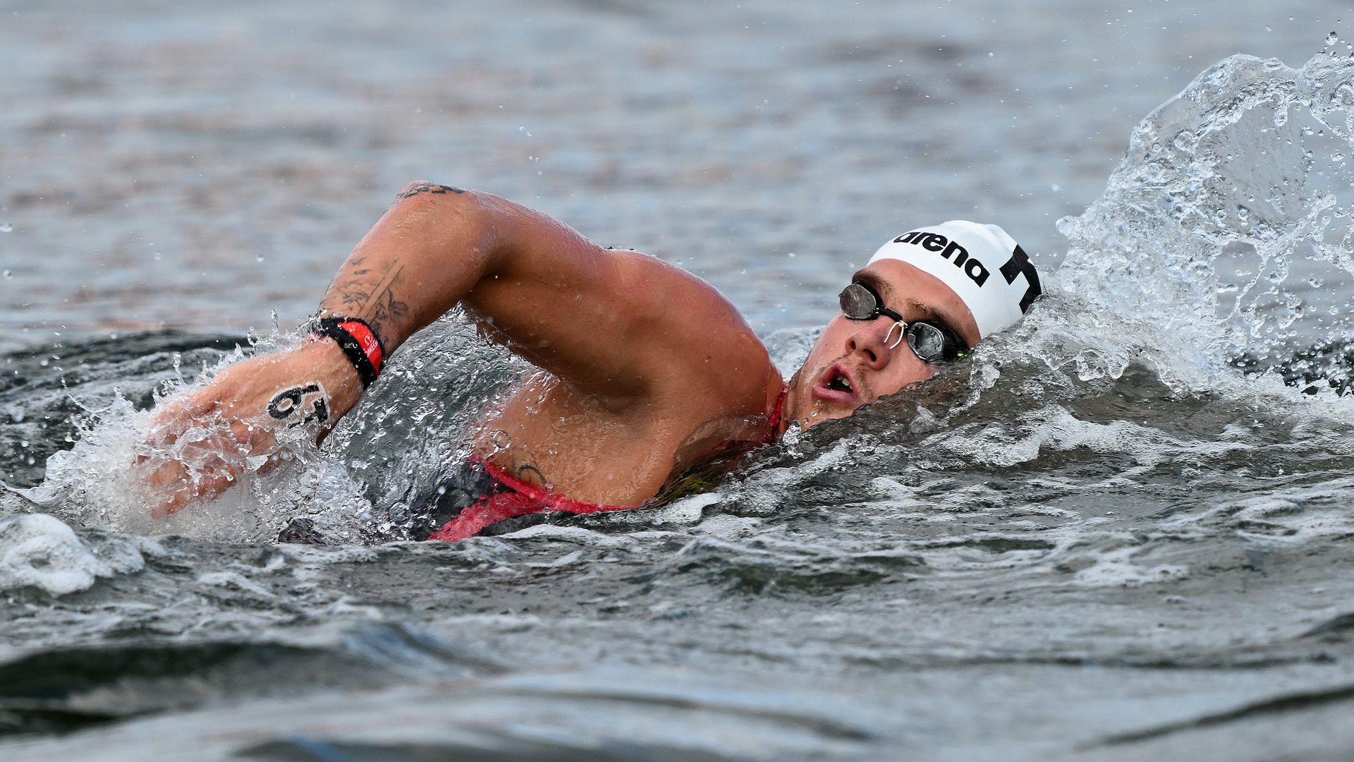 Rasovszky Kristóf a verseny elejétől az élmezőnyben úszott (Fotó: Getty Images)