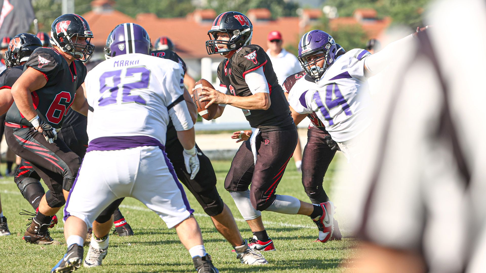 A XVII. Hungarian Bowl legértékesebb játékosa Bencsics Márk lett (Fotó: Pozsonyi Zita)