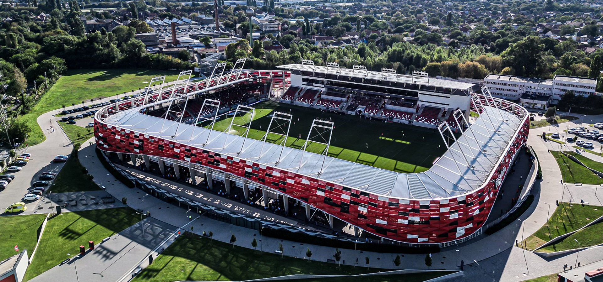 A Bozsik-stadion madártávlatból (Fotó: Budapest Honvéd)