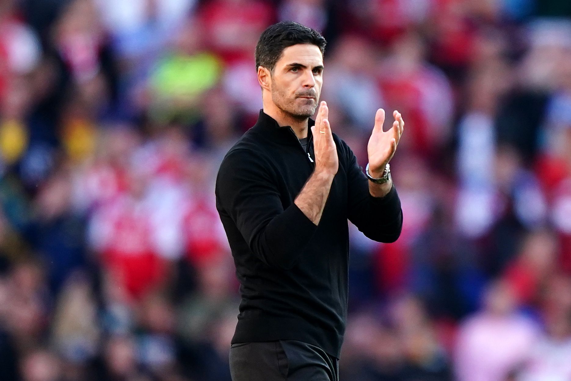 Mikel Arteta, az Arsenal vezetőedzője csapattársával közösen igazolná le a magyar válogatott balhátvédjét /Fotó: Getty Images