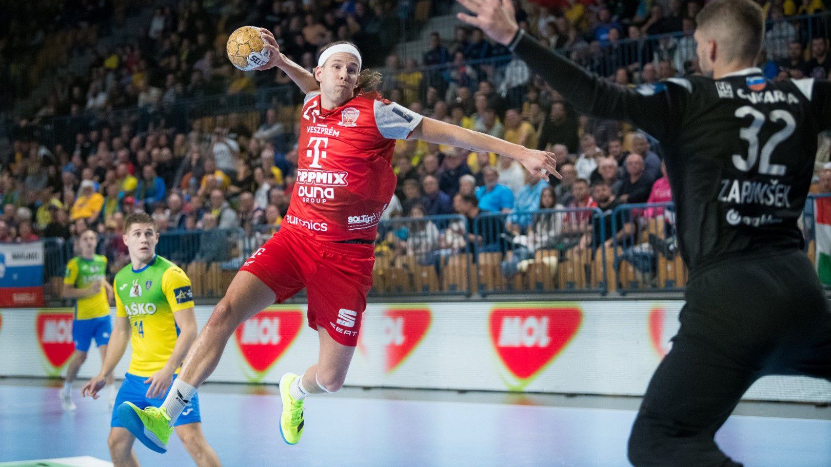 Bjarki Már Elísson három találattal járult hozzá a Veszprém gólzáporos győzelméhez (Fotó: handballveszprem.hu)