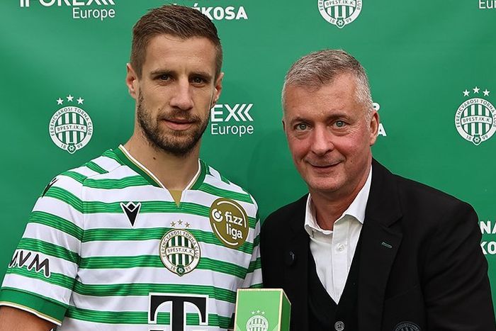 Az FTC elnöke Varga Barnabás pazar találatára is felhívta a figyelmet. Fotó: Fradi.hu