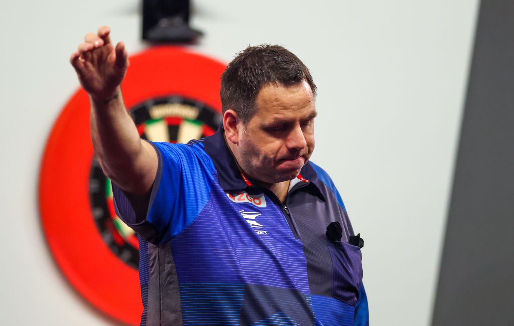 A kétszeres darts-világbajnok, Adrian Lewis sikerrel mutatkozott be a PDC-vb-n (Fotó: Getty Images)