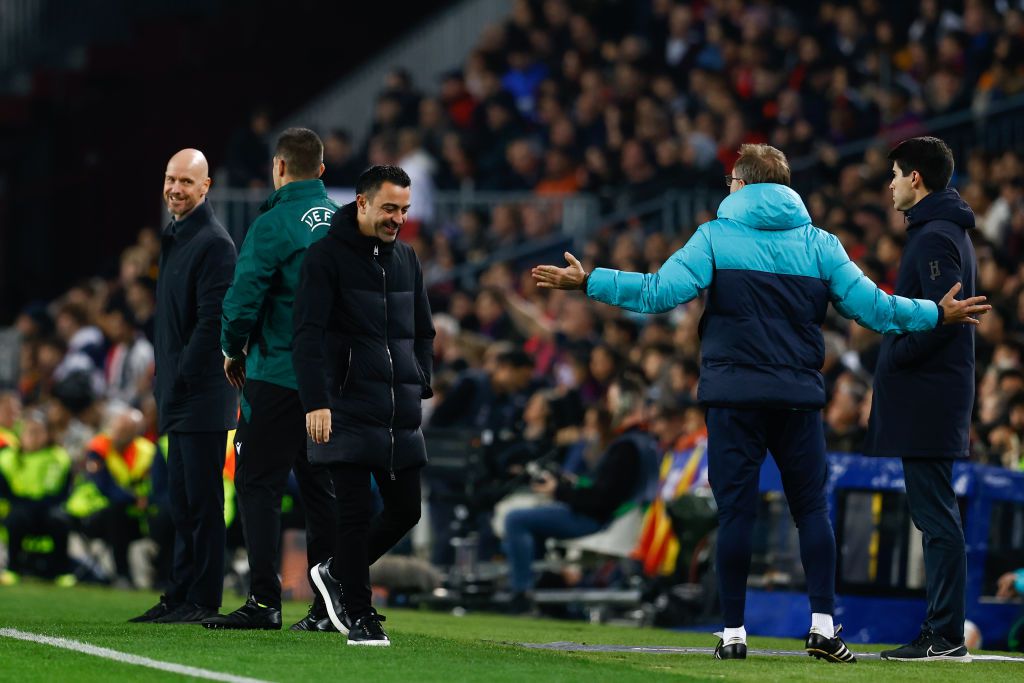 Másképp látták az edzők a Barcelona-Manchester United meccs legvitatottabb esetét az edzők (Fotó: Getty Images)
