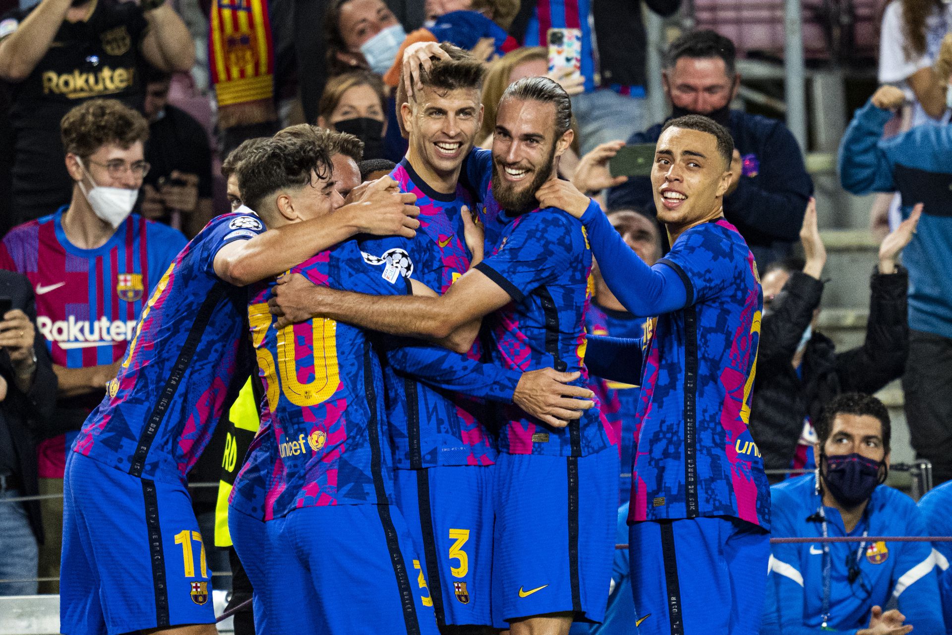 A Barcelona a Dinamo Kijev ellen lépett pályára a Bajnokok Ligájában 2021. október 20-án (Fotó: Getty Images)