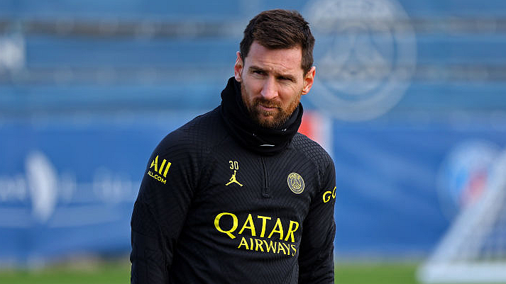 Annyi biztos, hogy Messi félbehagyta az edzést (fotó: Getty Images)