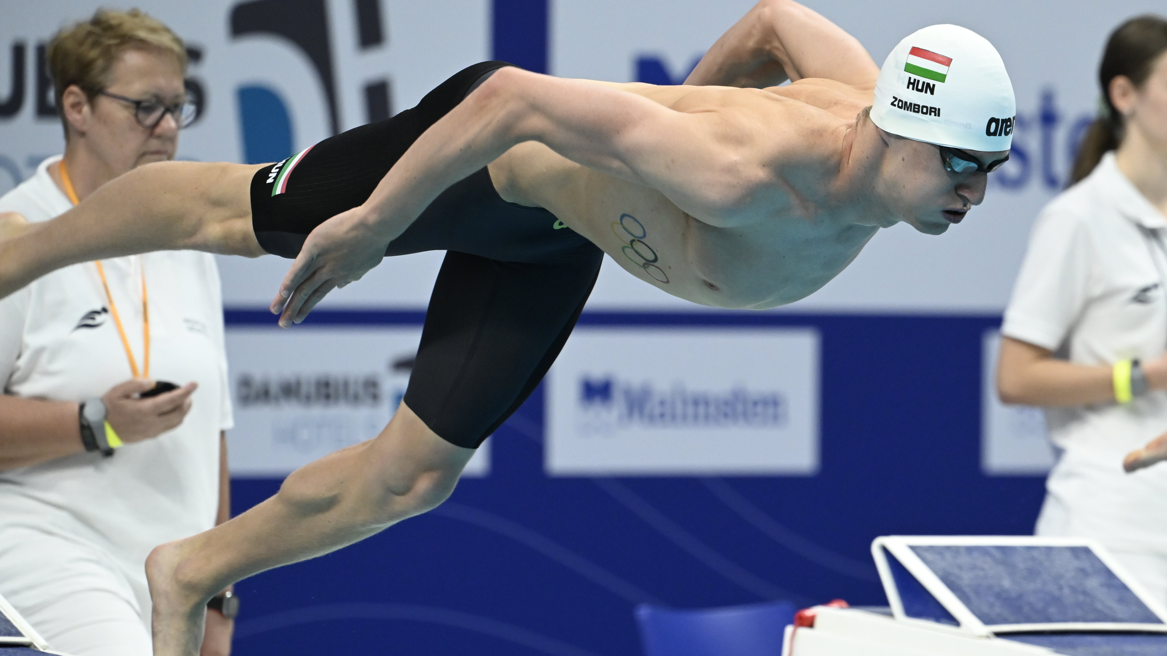 Zombori Gábor olimpiai szintes időt úszott (Fotó: MTI/Kovács Tamás)