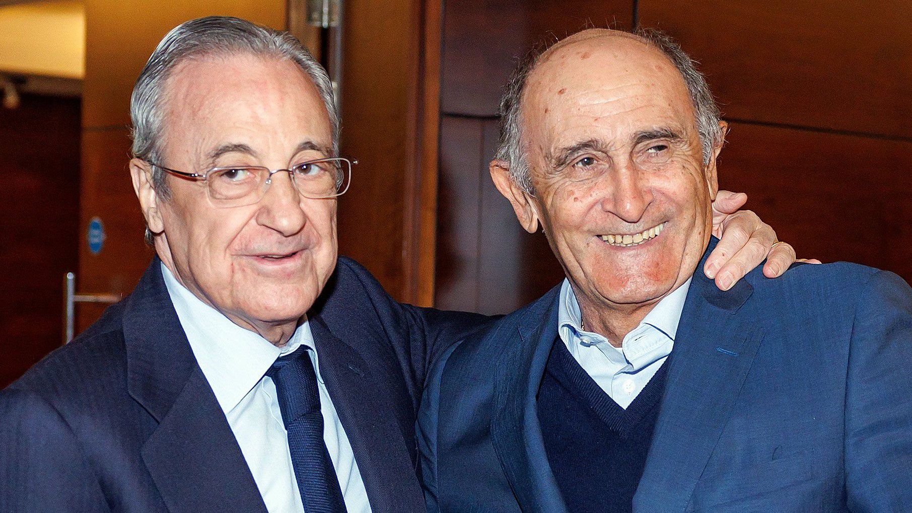 Florentino Pérez (balra) és José Martínez Pirri régi ismerősök. (Fotó: realmadrid.com)