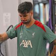 Így sprintelt Szoboszlai Dominik a Liverpool edzésén