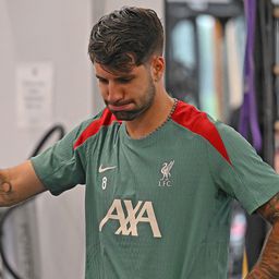 Így sprintelt Szoboszlai Dominik a Liverpool edzésén