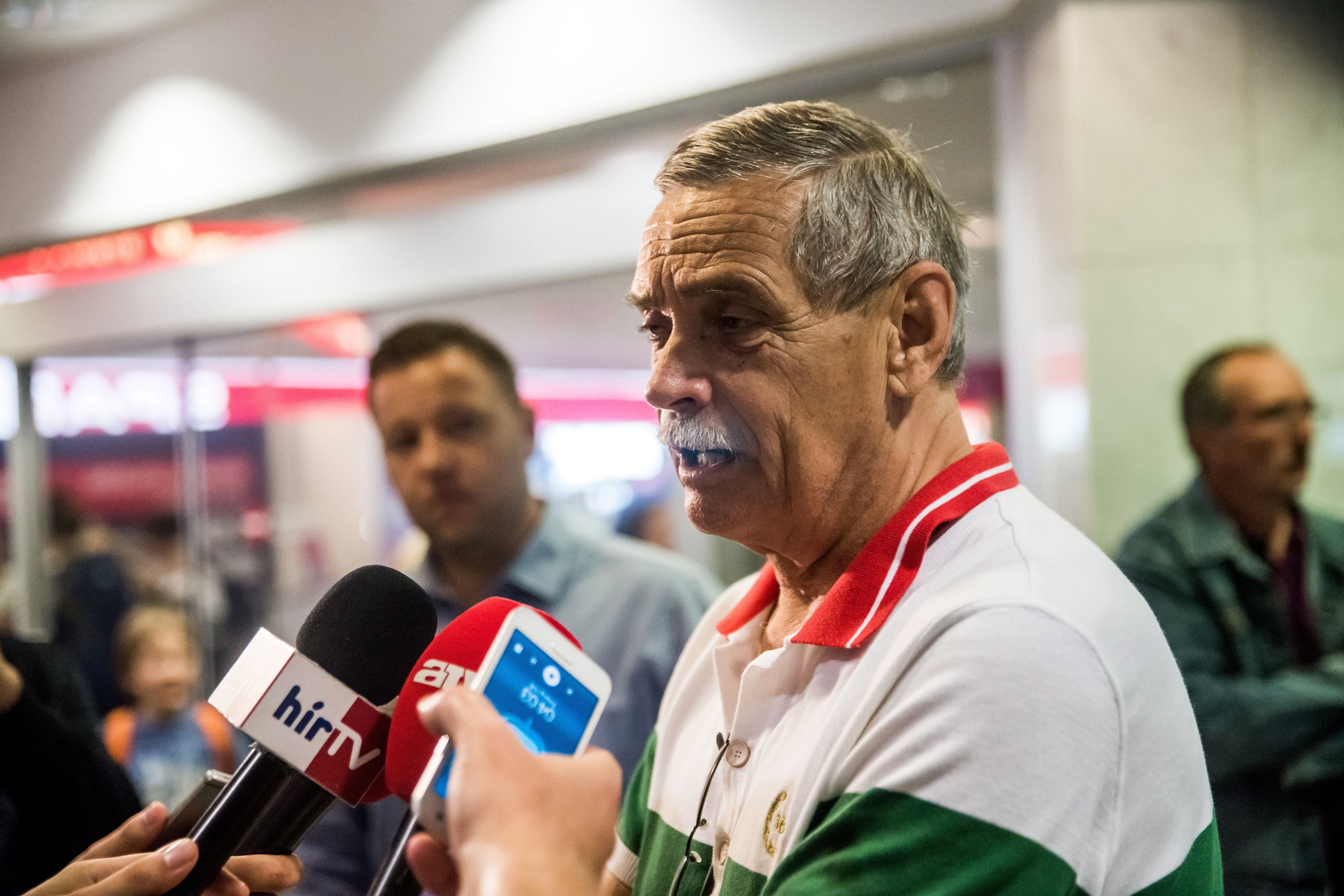 A riói nyári olimpiáról hazaérkező Kulcsár Győző / Fotó: MTI/Balogh Zoltán
