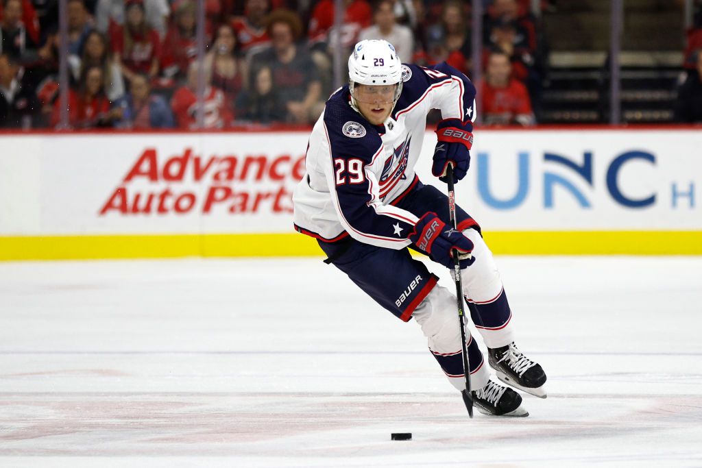 A columbusi Patrik Laine / Fotó: Jared C. Tilton/Getty Images