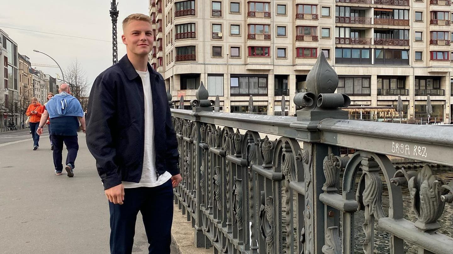 A focista remekül érzi magát Berlinben /Fotó: Schäfer András/Instagram