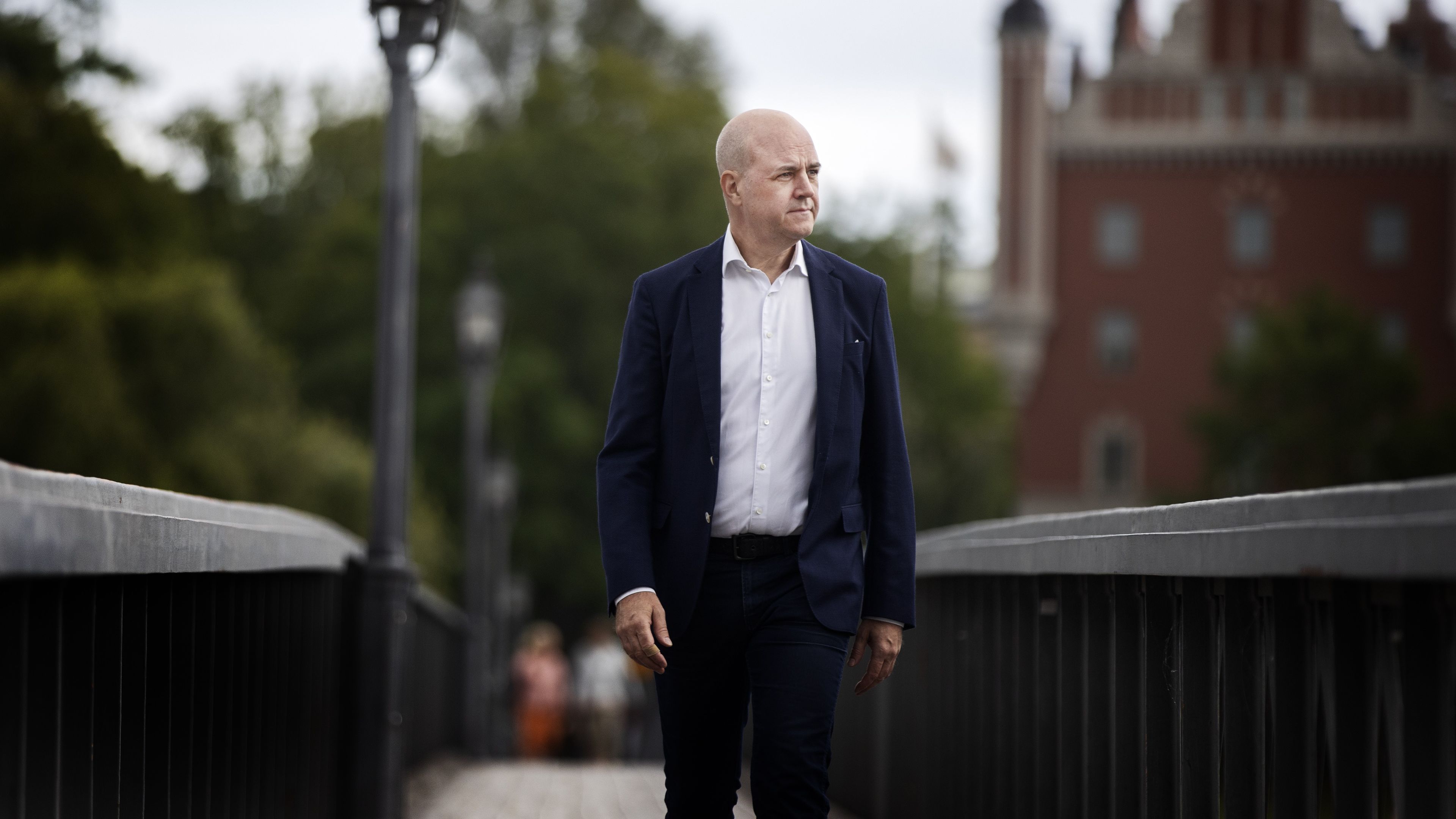 Reinfeldt rövid sajtótájékoztatót tartott (Fotó: Getty Images)