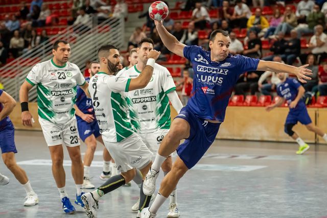 A vendégeknél a válogatott kerettag Hári Levente hatszor talált be, Pásztor Imrének 11 védése volt (Fotó: Facebook/Budai Farkasok-Rév)