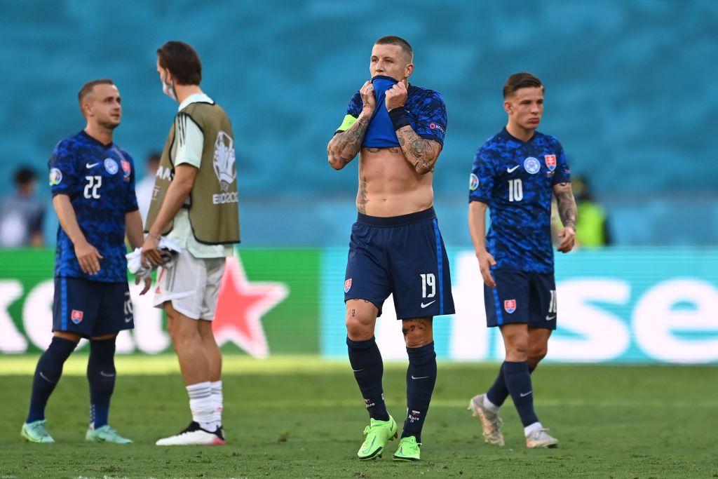 A szlovákok középpályása, Juraj Kucka gólt szerzett és gólpasszt adott (Fotó: Getty Images)