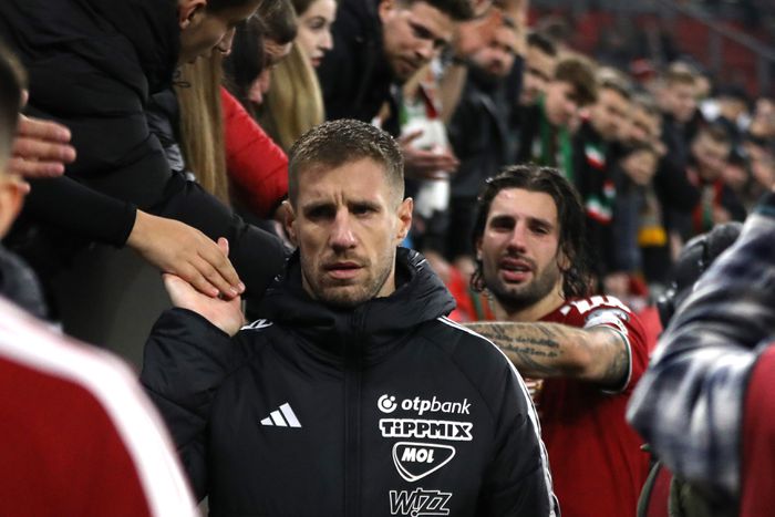 Minden Varga Barnabás és Szoboszlai Dominik arcára van írva (Fotó: Juhász Sára)