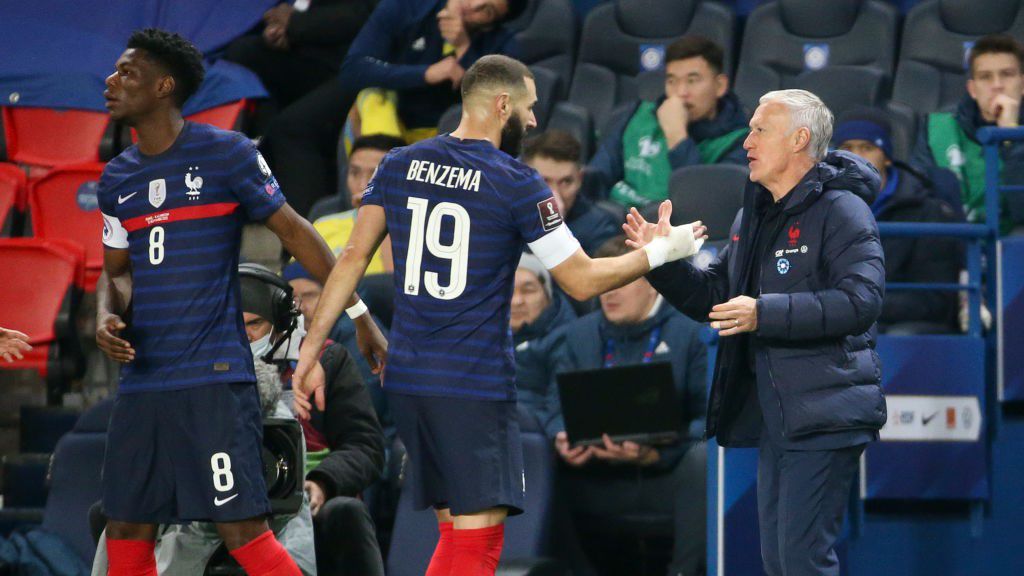 Karim Benzema és Didier Deschamps.