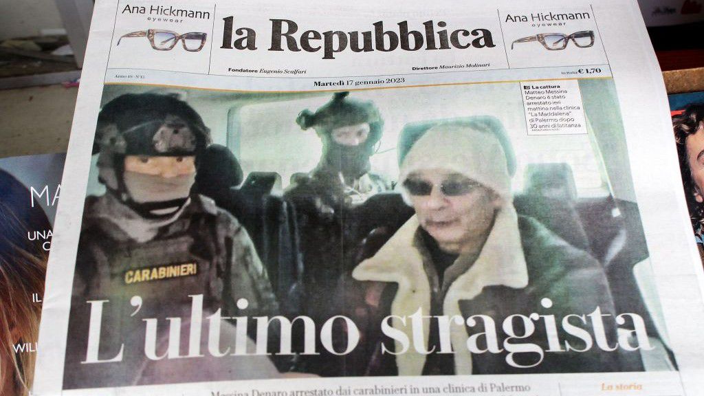 A maffiafőnök elfogása minden olasz lapon címlapsztori volt, az, hogy Schillaci is arra kószált, akkor még senki nem tudta (Fotó: GettyImages)