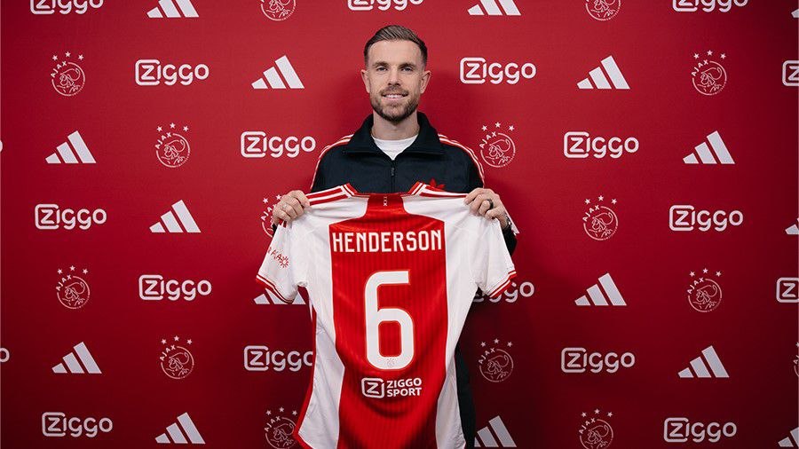Jordan Henderson a 6-os mezszámot választotta Amszterdamban (Fotó: Ajax)