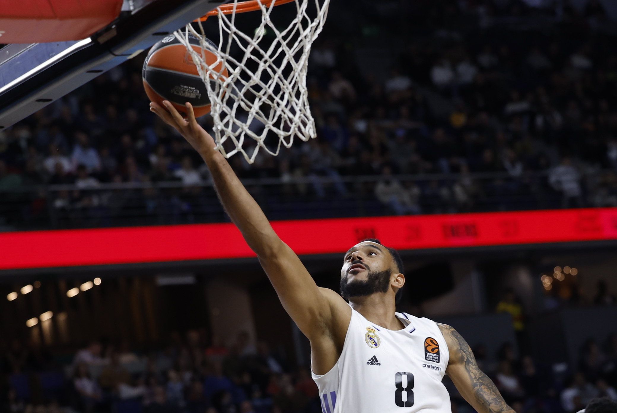 A Real Madrid férfi kosárlabda csapata az Unicaja Málagától kapott ki 93–82-re (Fotó: EPA)