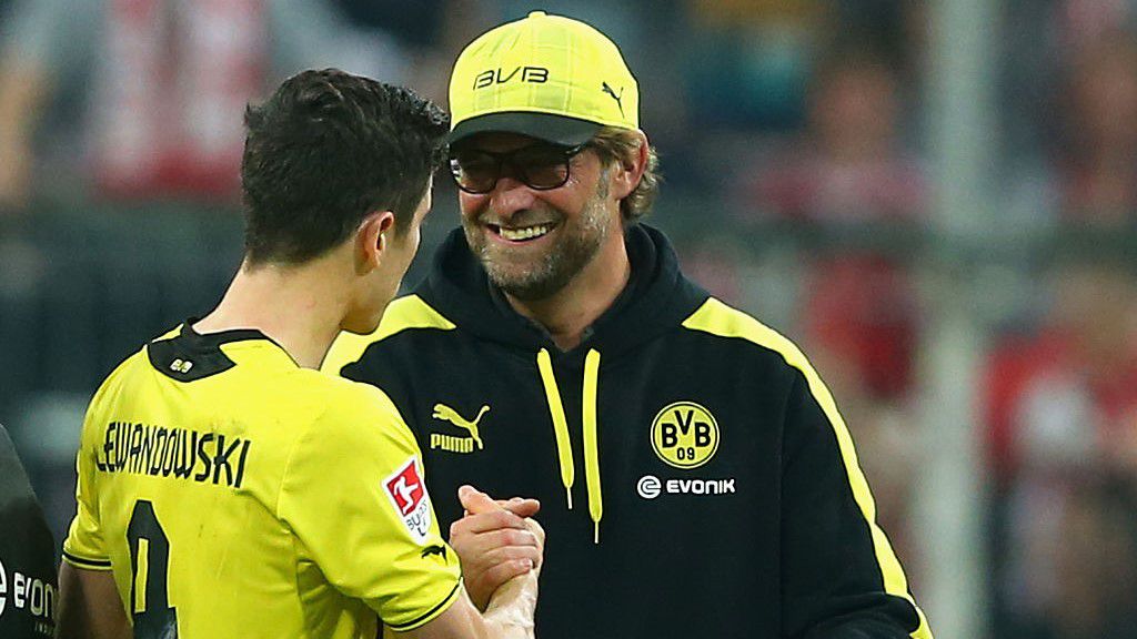 Két dortmundi: Lewandowski, a gólvágó és Klopp, az edző (Fotó: Getty Images)