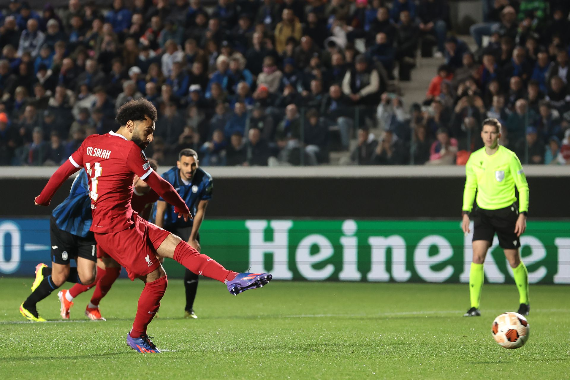Mohamed Szalah góljával szerzett vezetést a Liverpool (Fotó: Getty Images)