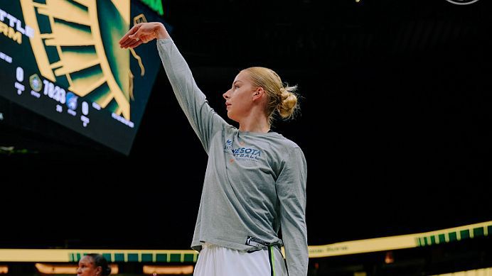 Juhász Dorka hat pontot dobott (fotó: Facebook, Minnesota Lynx)