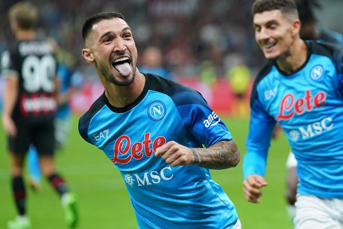 Matteo Politano szerzett vezetést a Napolinak (Fotó: Serie A/Twitter)