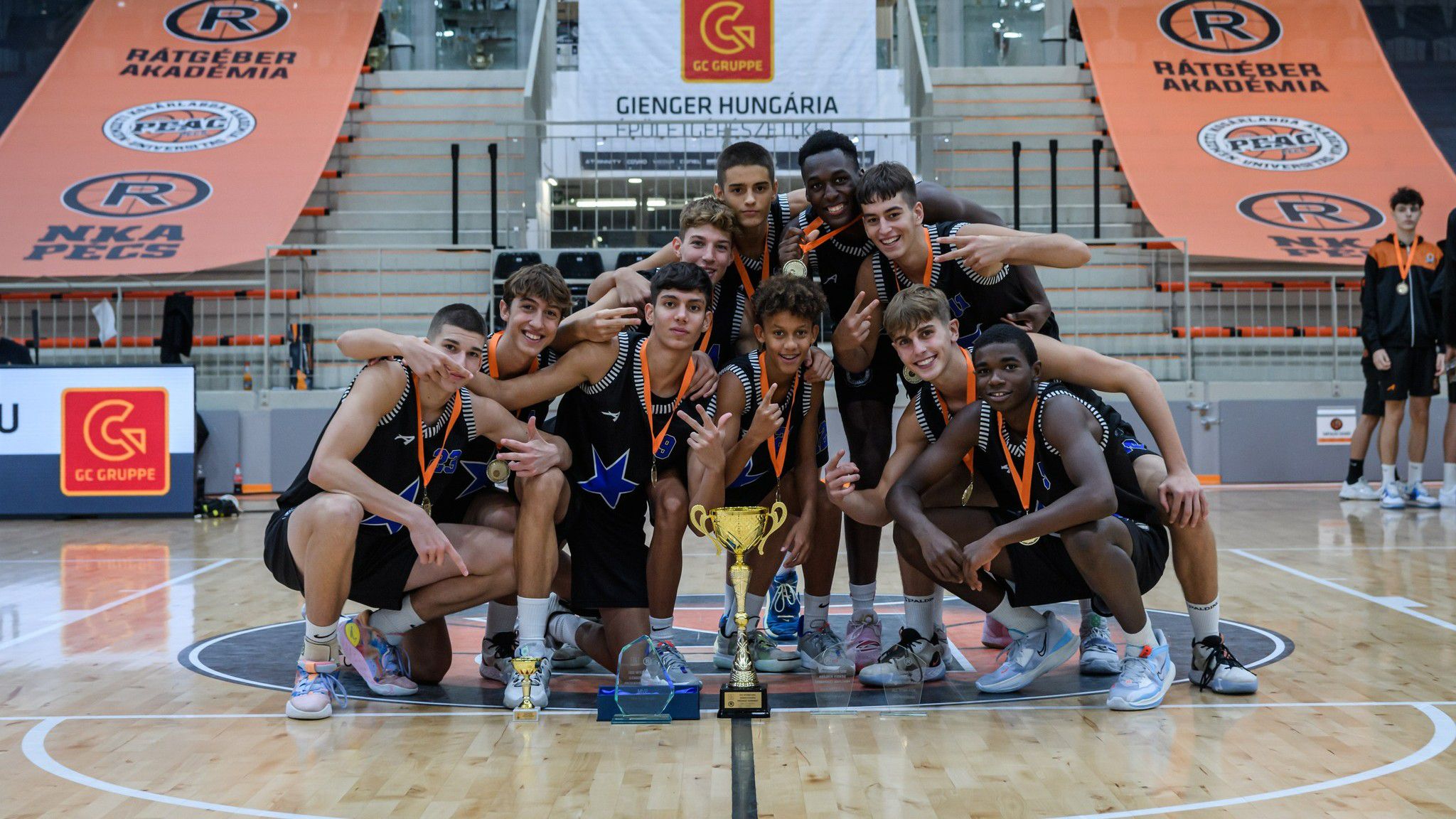 Olasz csapat nyerte a pécsi utánpótlástornát (Fotó: Rátgéber Kosárlabda Akadémia)