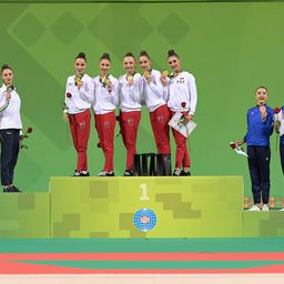 Három szalaggal és két labdával a bolgárok végeztek az élen (Fotó: FIG/Twitter)