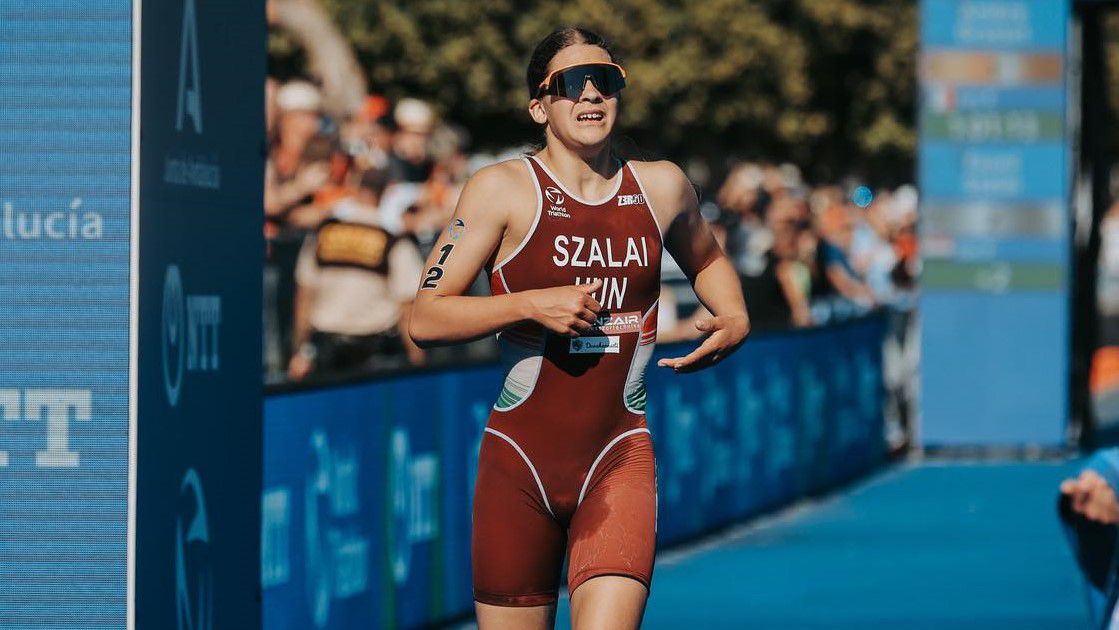 Szalai Fanni a harmadik magyar versenyző, aki érmet nyert a spanyolországi triatlon világbajnokságon (Fotó: Facebook/Magyar Triatlon Szövetség)