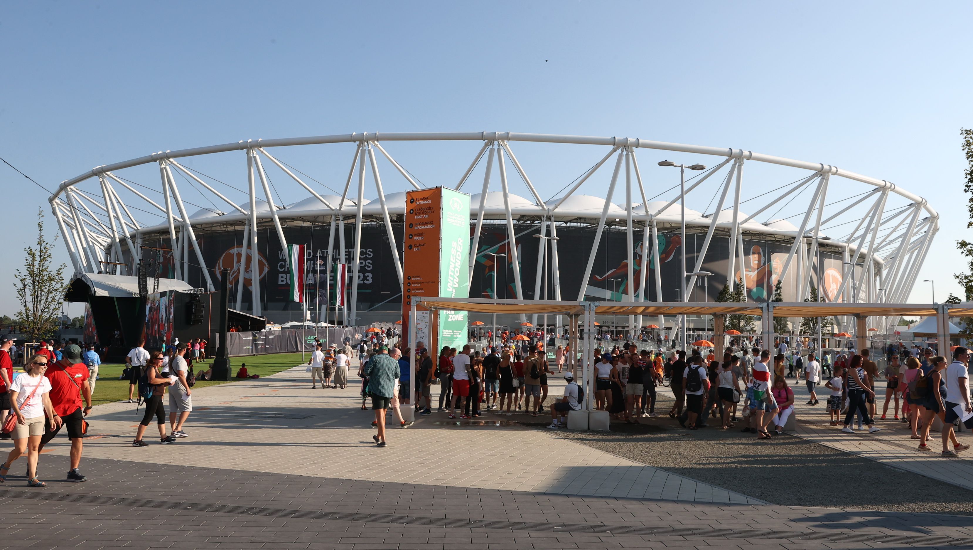 Tavaly, az atlétikai világbajnokságon gyakran megtelt az akkor negyvenezres stadion (Fotó: Pozsonyi Zita)