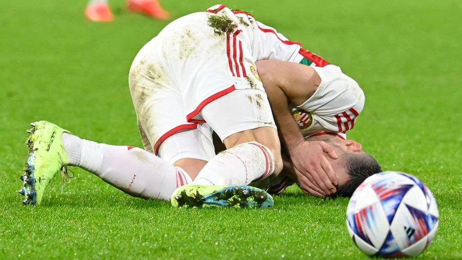 Ennyire azért nem rossz a helyzet (Gazdag Dániel a luxemburgi 2–2-es mérkőzésen, Fotó: MTI/Kovács Tamás)