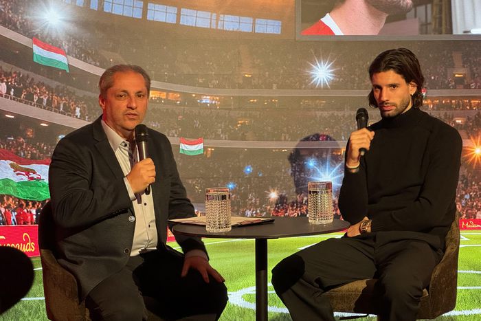 Kedden mutatták be Szoboszlai Dominik viaszszobrát a Madame Tussauds Budapestben (Fotó: Cselleng Ádám)